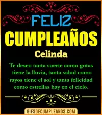 GIF Frases de Cumpleaños Celinda